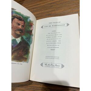 The Tales of Guy de Maupassant — Red Decorative Leather Bound Book